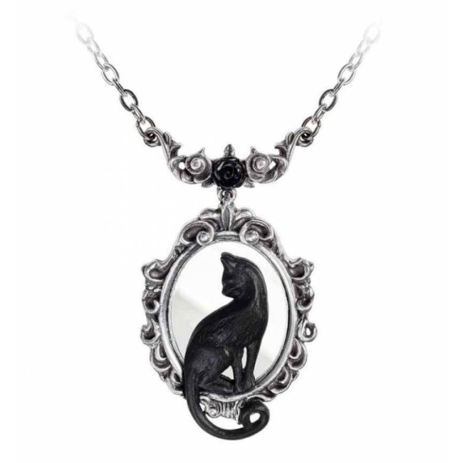 Feline Felicity - peegliga kaelaehe musta kassiga