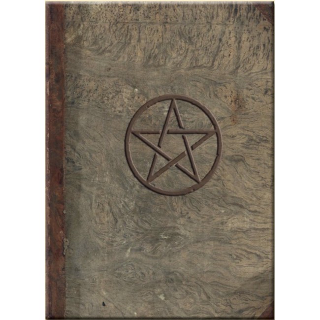 Pentagrammiga kõvakaaneline märkmik/kaustik