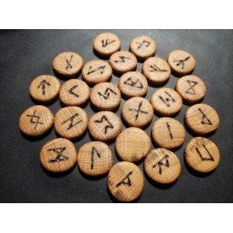 Handmade wooden runes - made of