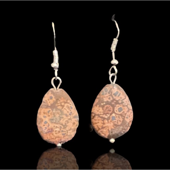 Kõrvarõngad poolvääriskividega - jaspis