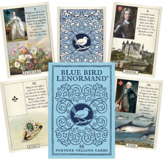 Sinilinnu lenormand - Blue Bird Lenormand - Stuart Kaplan