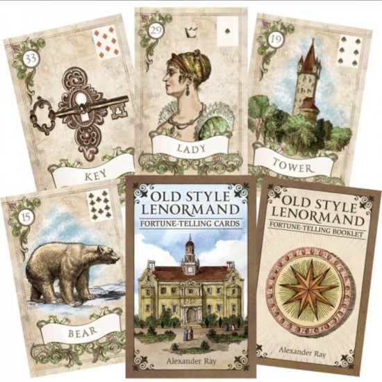 Old Style Lenormand ennustuskaardid