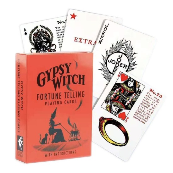 Mustlasnõia ennustuskaardid - Gypsy Witch fortune telling cards