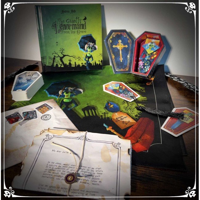 Ghastly Lenormandi Tumedad Saladused: "Haunted Graveyard Edition" autor Andrea Aste Ghastly Lenormandi Tumedad Saladused: "Haunted Graveyard Edition" autor Andrea Aste