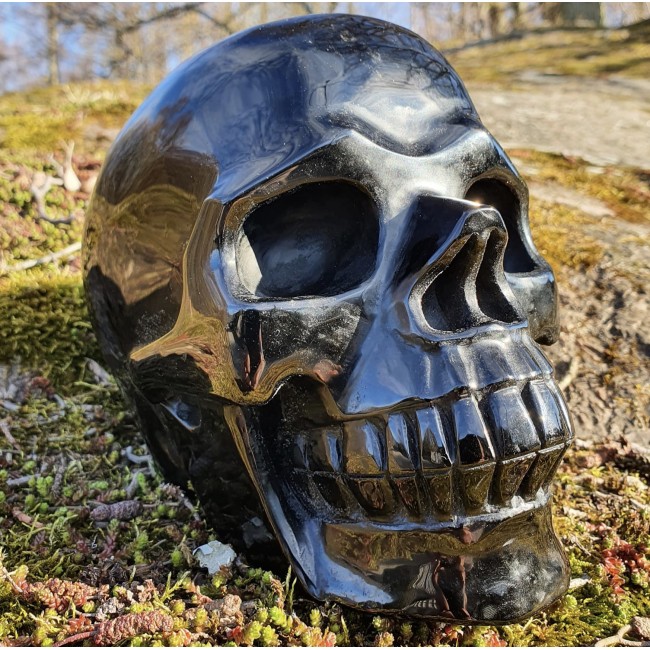 Kristallpealuu XL - obsidiaan - Müüdud