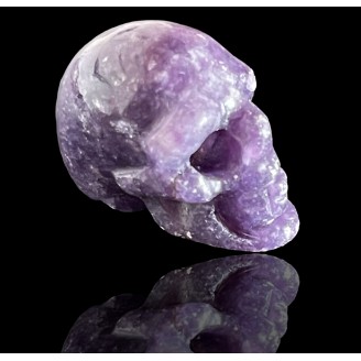 Miniature crystal skull amethyst