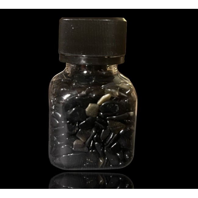 Kristalli tšipsid 50ml purgis obsidiaan Kristalli tšipsid 50ml purgis obsidiaan