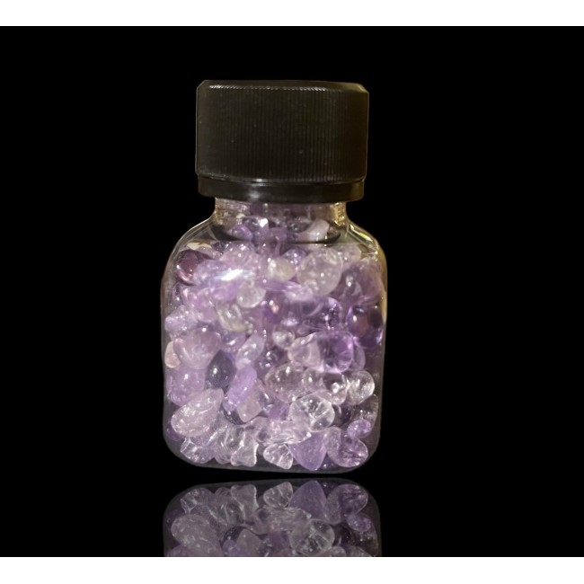 Kristalli tšipsid 50ml purgis ametüst Kristalli tšipsid 50ml purgis ametüst