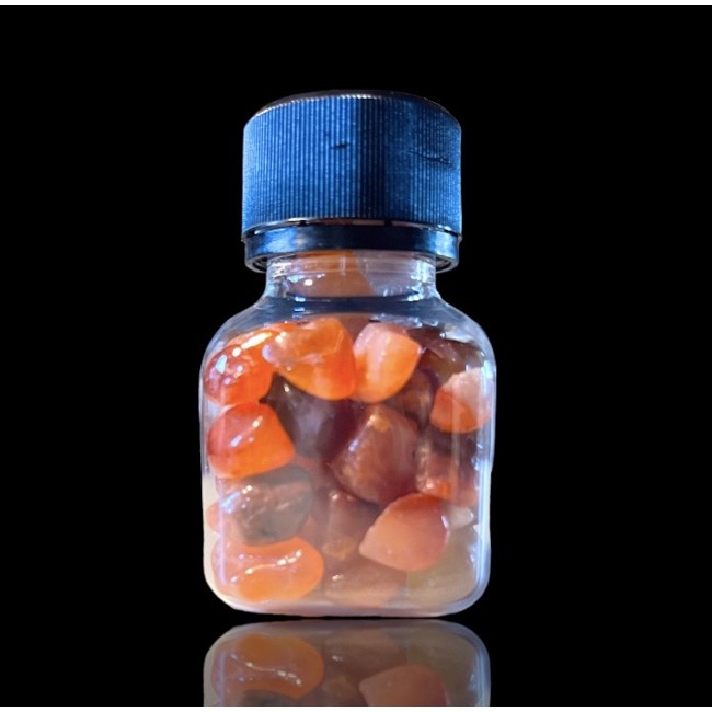 Kristalli tšipsid 50ml purgis - karneool Kristalli tšipsid 50ml purgis - karneool