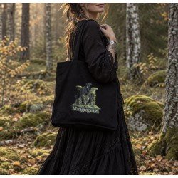 Poekott varesega Maagiapood – must puuvillane kandekott