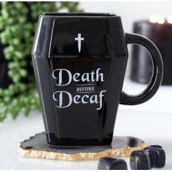 Kirstukujuline kruus "Death Before Decaf"