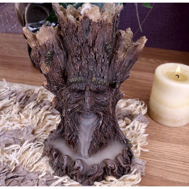 Voolava suitsuga viiruki alus-skulptuur Puu Vaim 19cm Voolava suitsuga viiruki alus-skulptuur Puu Vaim 19cm