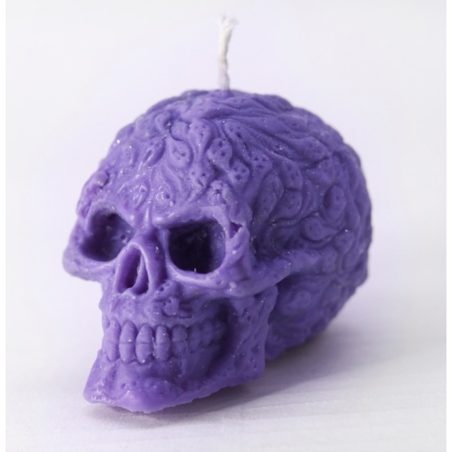 Lilla pealuu - küünal rapsivahast - DarkMoon Lilla pealuu - küünal rapsivahast - DarkMoon