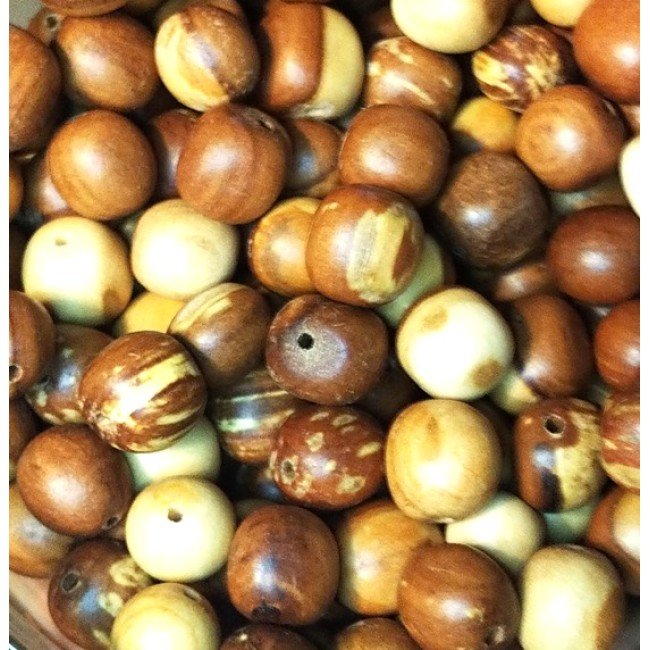 Õunapuu puidust  helmed S suurus 10-12 mm ligikaudu 100tk  Õunapuu puidust  helmed S suurus 10-12 mm ligikaudu 100tk