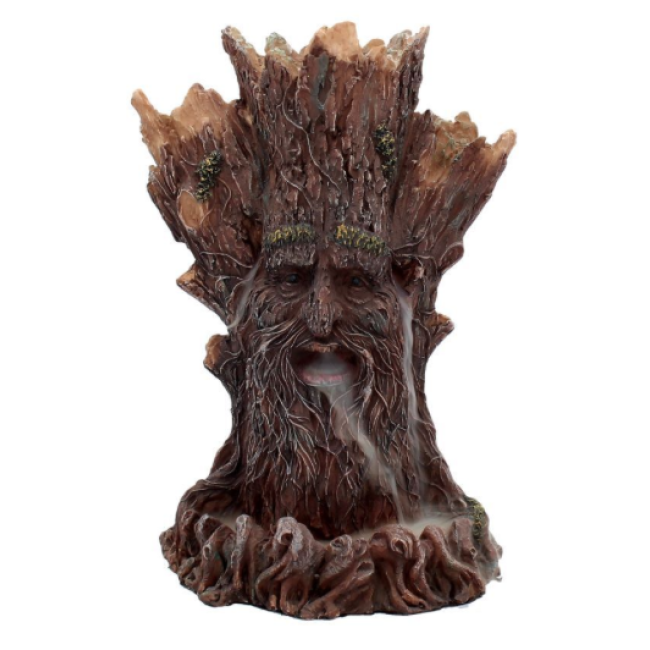 Tree Spirit - puu vaimviirukiskulptuur langeva suitsuga viirukitele