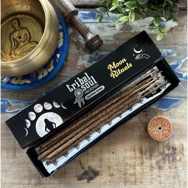 Moon Ritual Tribal Soul Viirukipulgad ja Keraamiline Alus